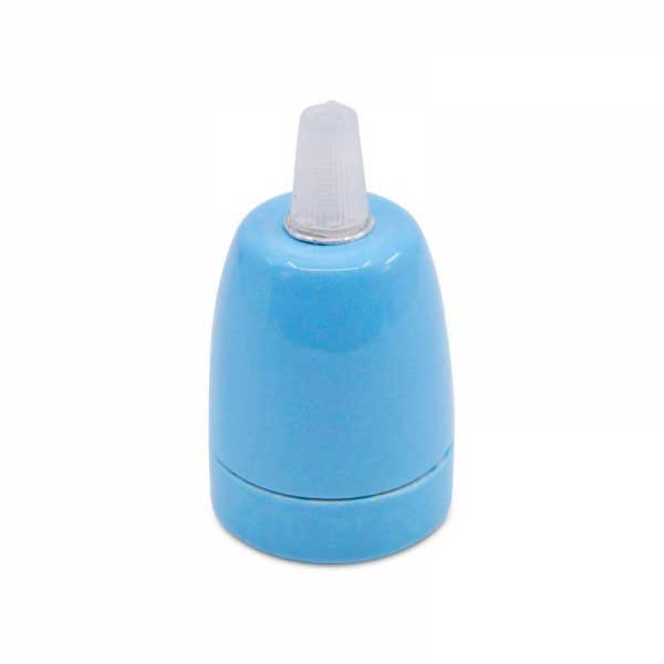 Suporte Cerâmica E27 Azul Suporte Cerâmica E27 Azul